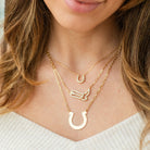 Large Horseshoe Necklace - Splendid Iris