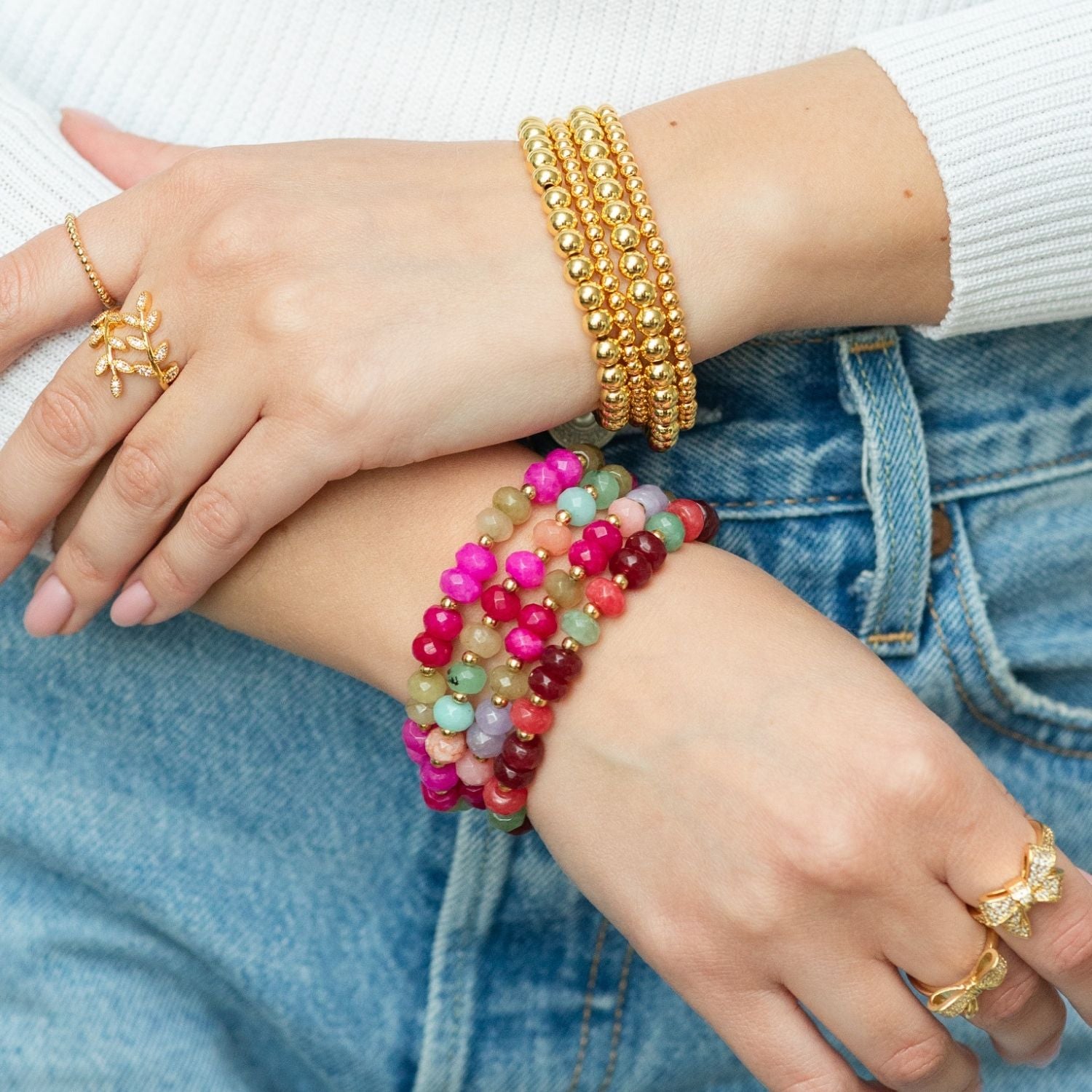 Bold Large Stone Bracelet – Vibrant & Neutral Options - Splendid Iris