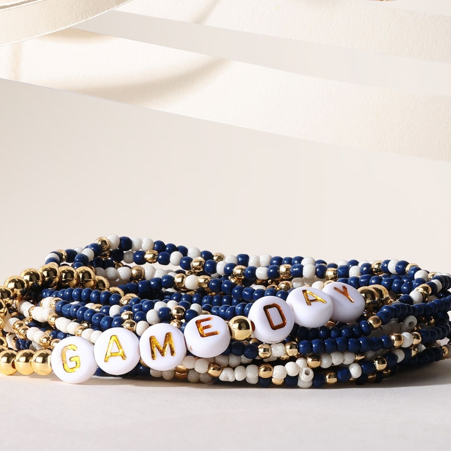 Game Day Beaded Bracelet - Splendid Iris
