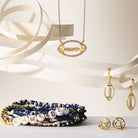 Glitzy Football Necklace - Splendid Iris