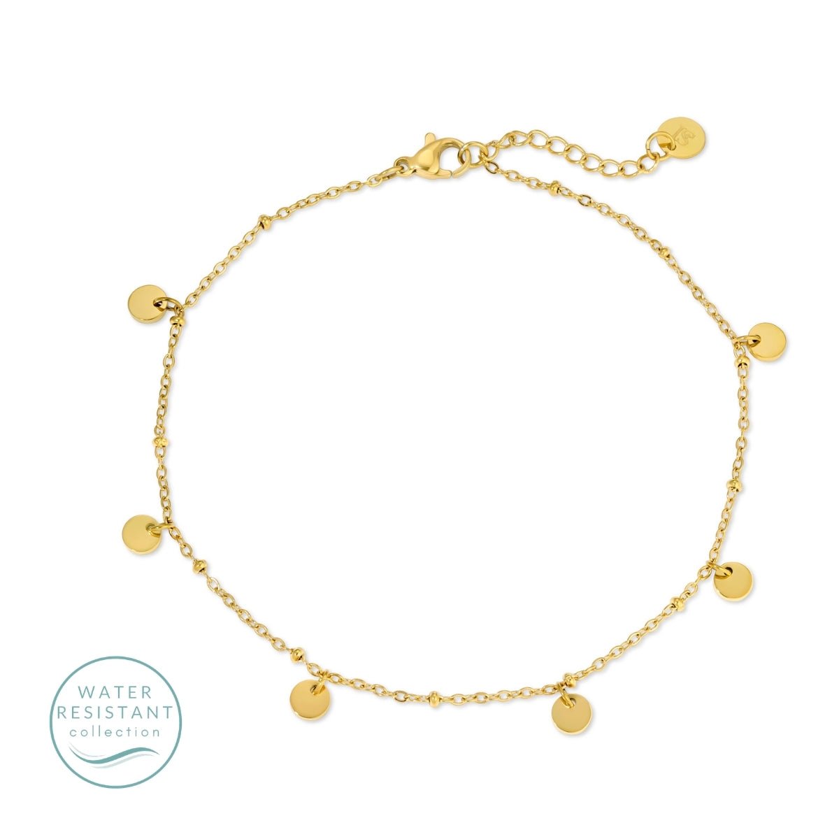 Contemporary Charm Anklet, Water Resistant - Splendid Iris