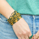 Set/4 Stretch Beaded Game Day Bracelets - Splendid Iris