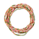 Set/8 Assorted 2mm Gold Seed Bead Bracelets - Splendid Iris