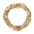 Set/8 Assorted 2mm Gold Seed Bead Bracelets - Splendid Iris