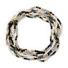 Set/8 Assorted 2mm Gold Seed Bead Bracelets - Splendid Iris