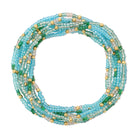 Set/8 Assorted 2mm Gold Seed Bead Bracelets - Splendid Iris