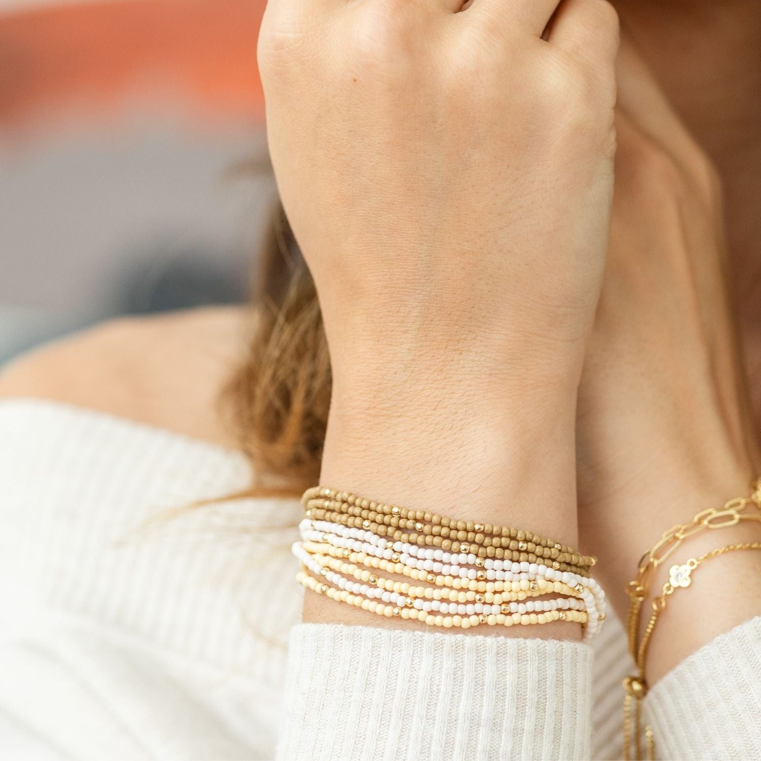 Adjustable Seed Bead Bracelets - Splendid Iris