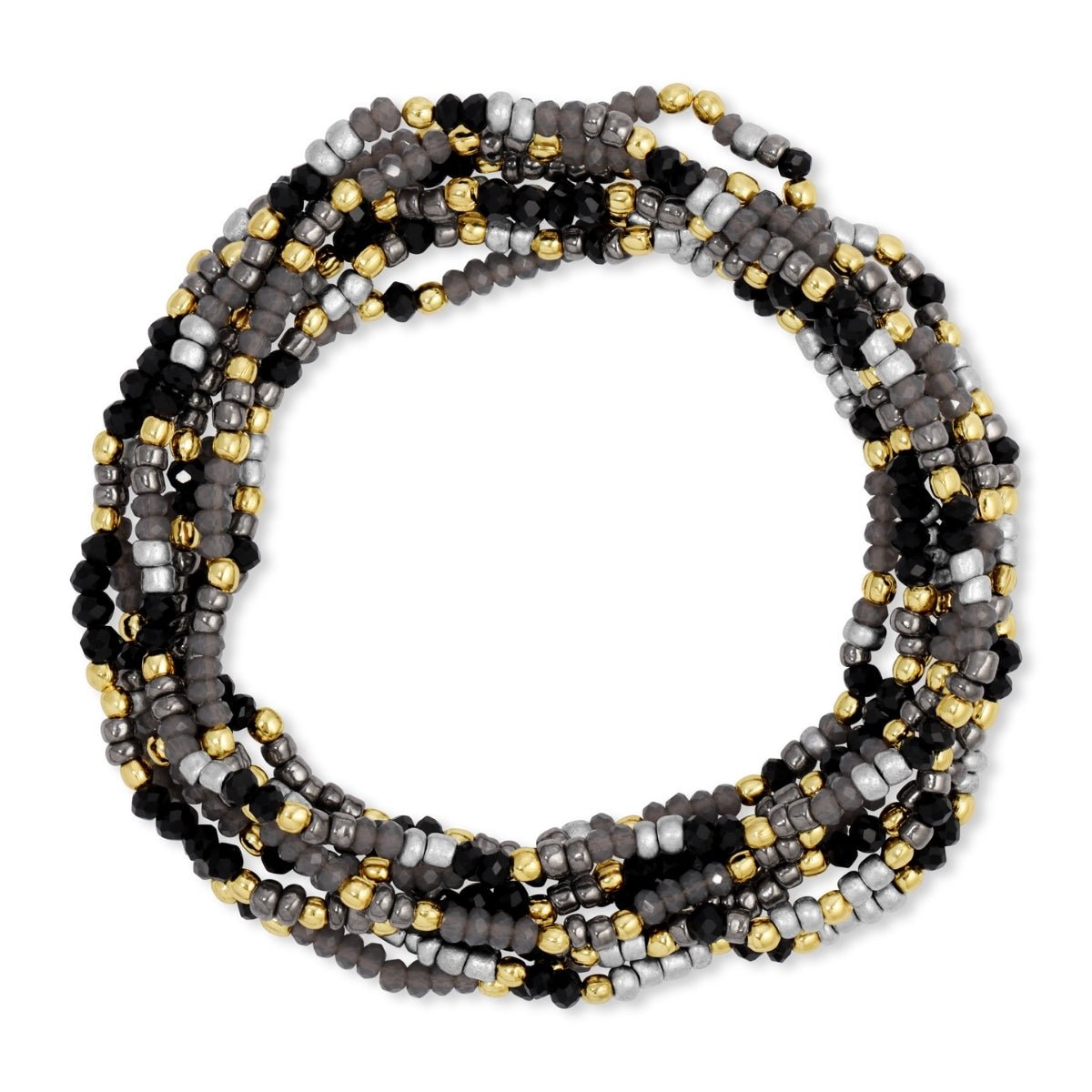 Set of 8 Delicate Sparkly Bracelets - Splendid Iris