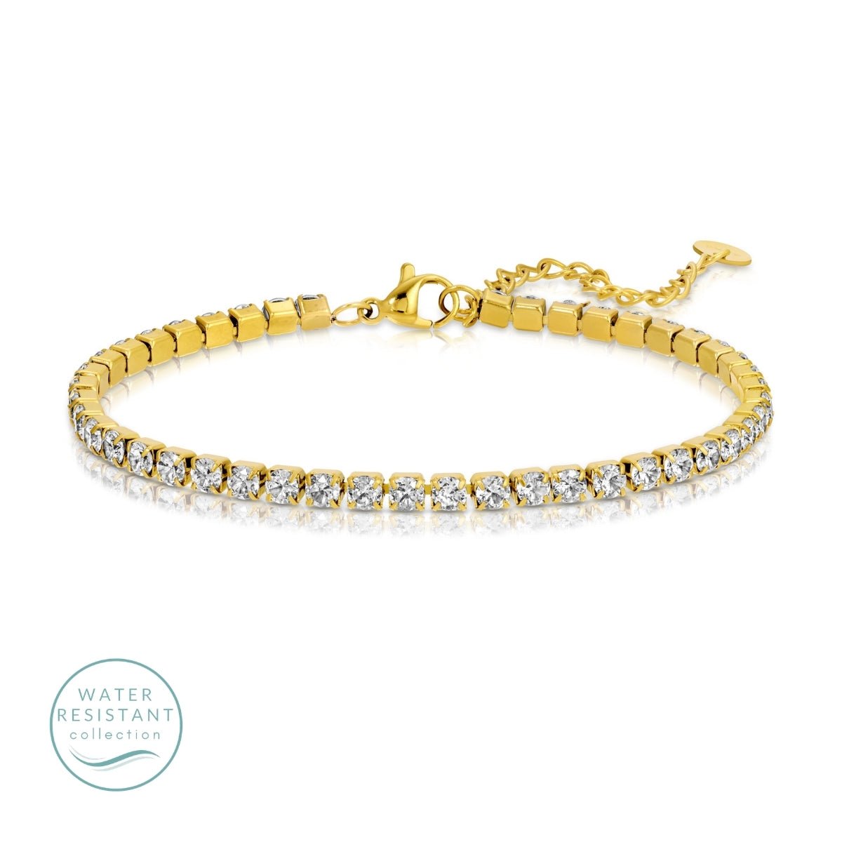 Cubic Zirconia Tennis Bracelet, Water-Resistant - Splendid Iris