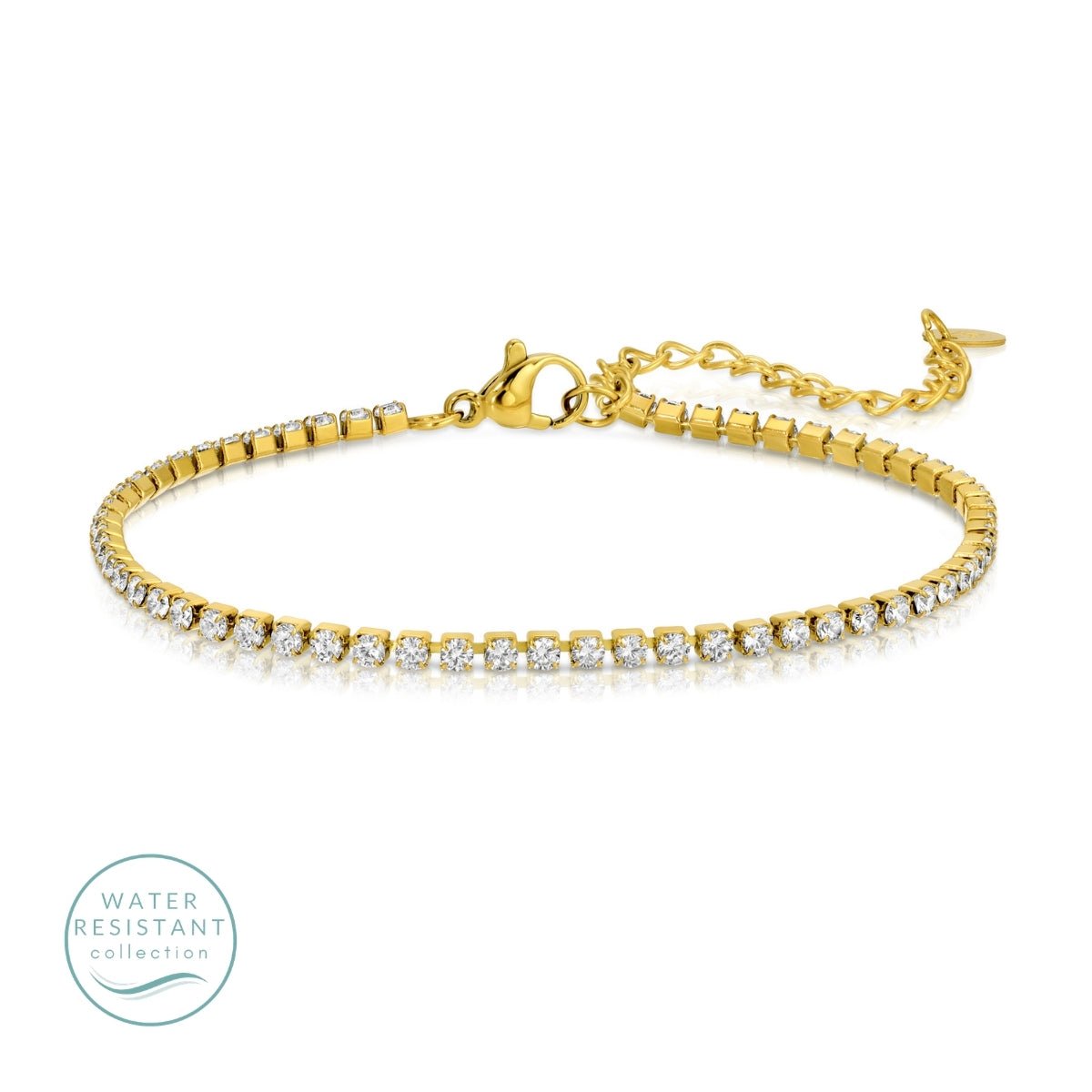 Cubic Zirconia Tennis Bracelet, Water-Resistant - Splendid Iris
