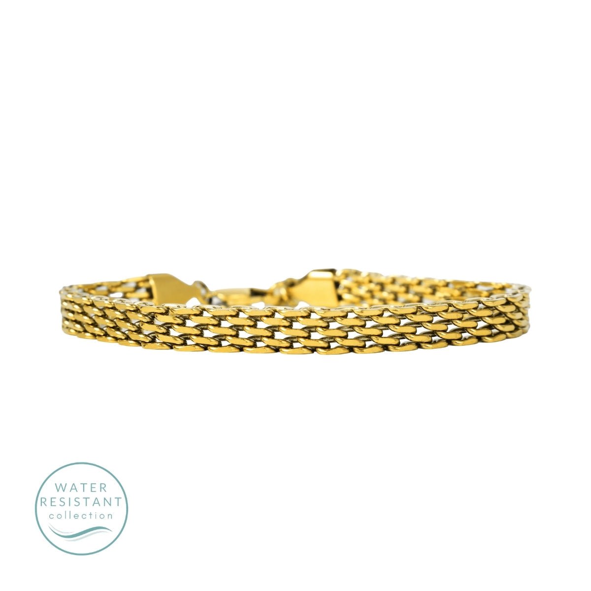 Flat Multi-Link Bracelet, Water-Resistant - Splendid Iris