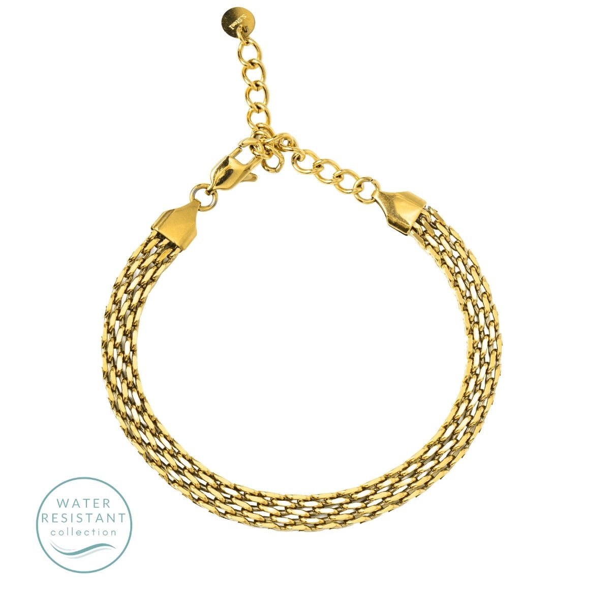 Flat Multi-Link Bracelet, Water-Resistant - Splendid Iris