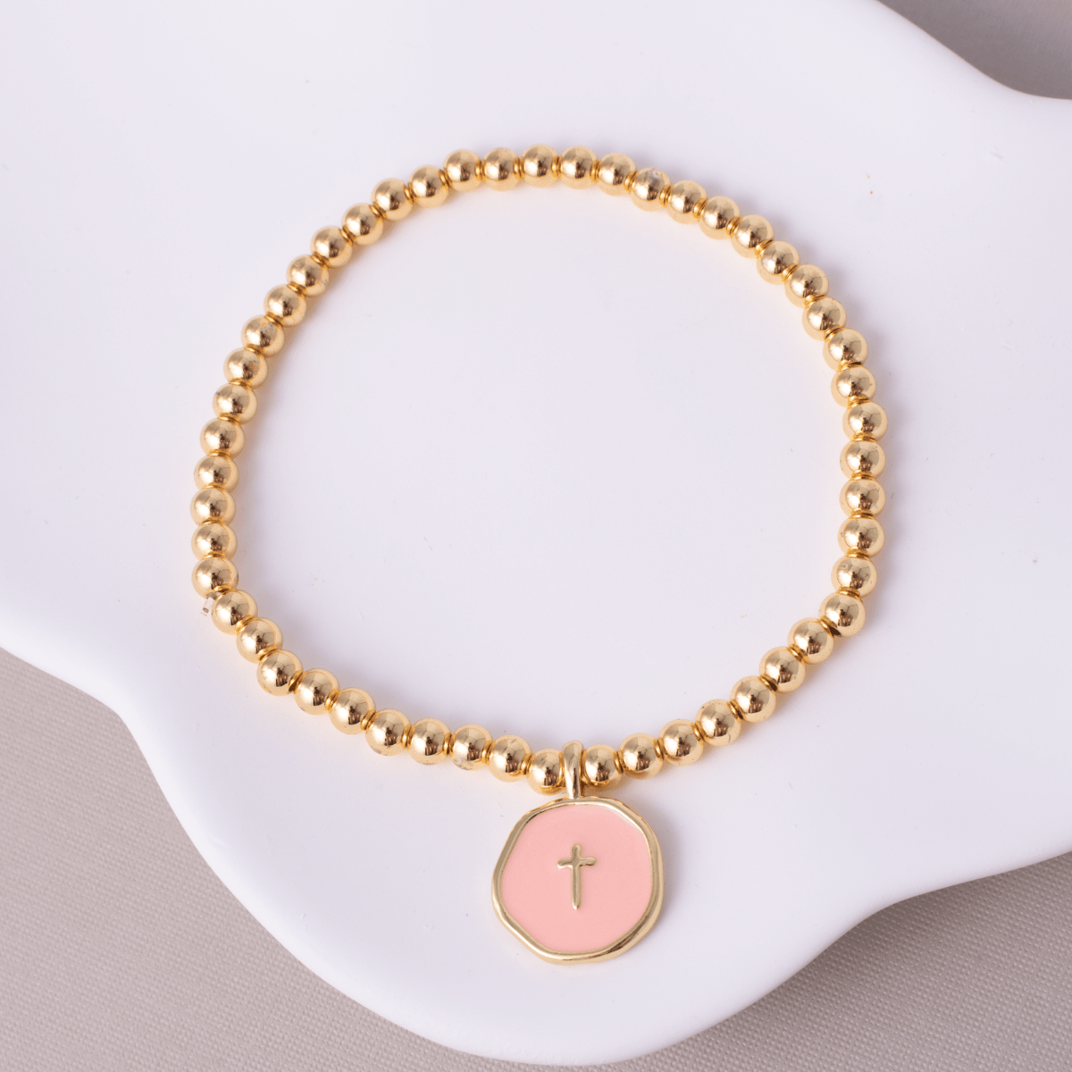 Stretch Cross Bracelet - Splendid Iris