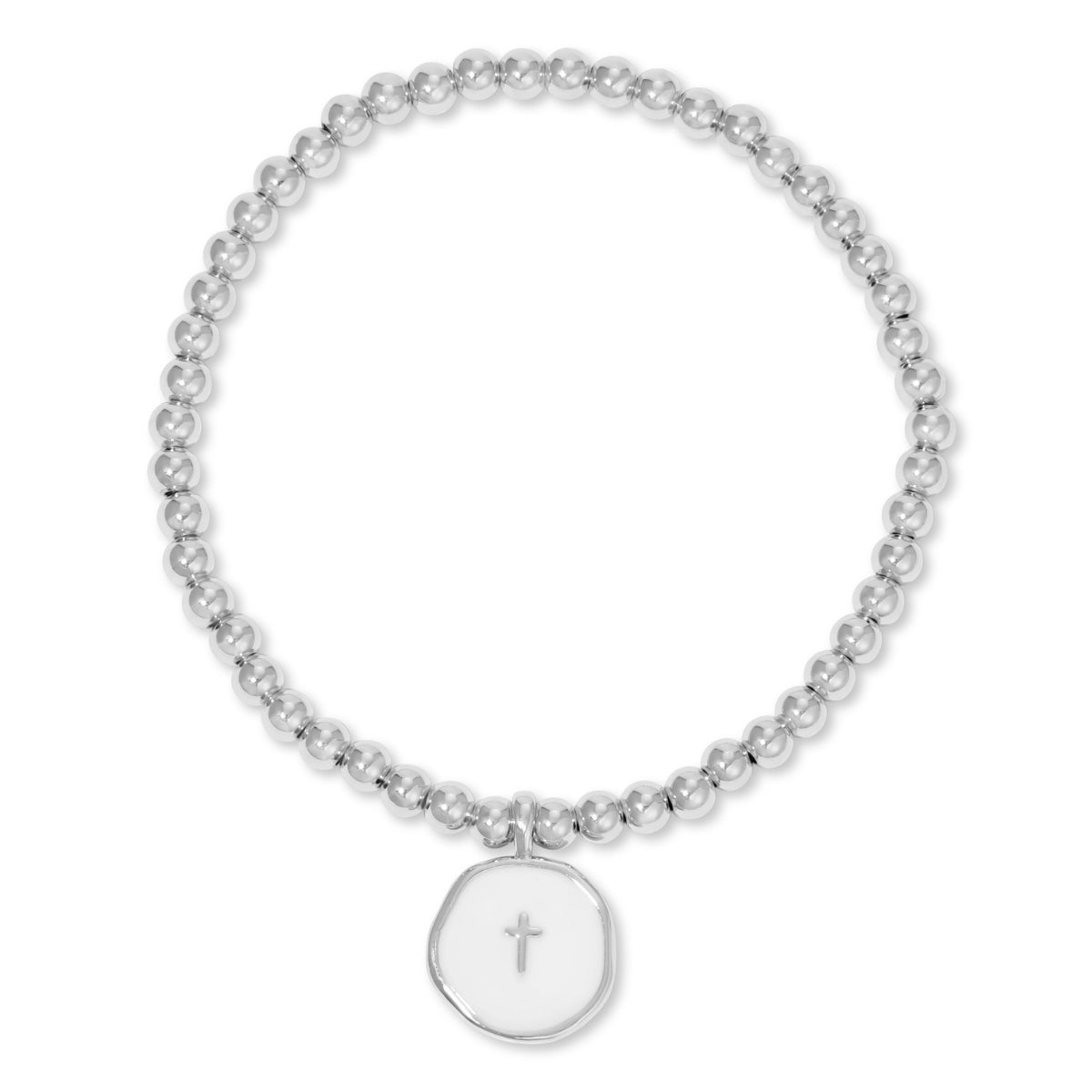 Stretch Cross Bracelet - Splendid Iris