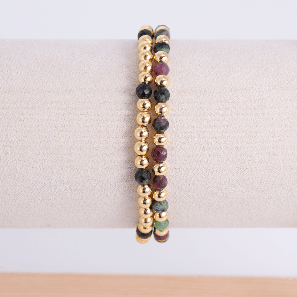 Stretch Bracelet Stone Duo - Splendid Iris