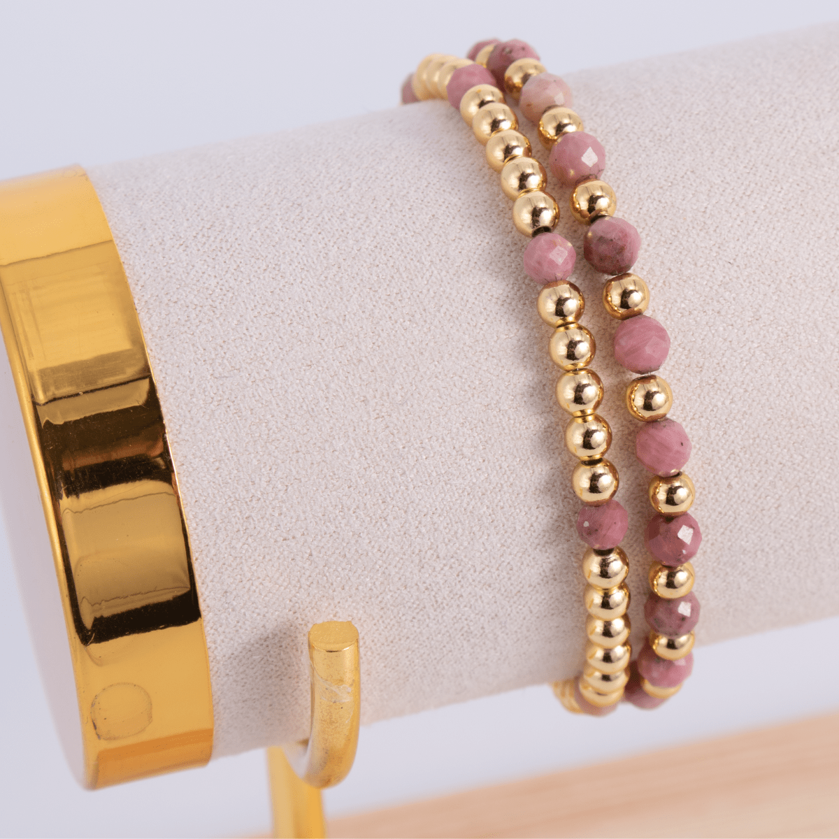 Stretch Bracelet Stone Duo - Splendid Iris