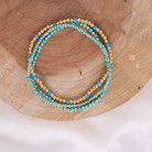 Set/3 Turquoise Beaded Bracelets - Splendid Iris
