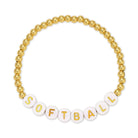 Softball Beaded Bracelet - Splendid Iris