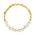 Basketball Beaded Bracelet - Splendid Iris