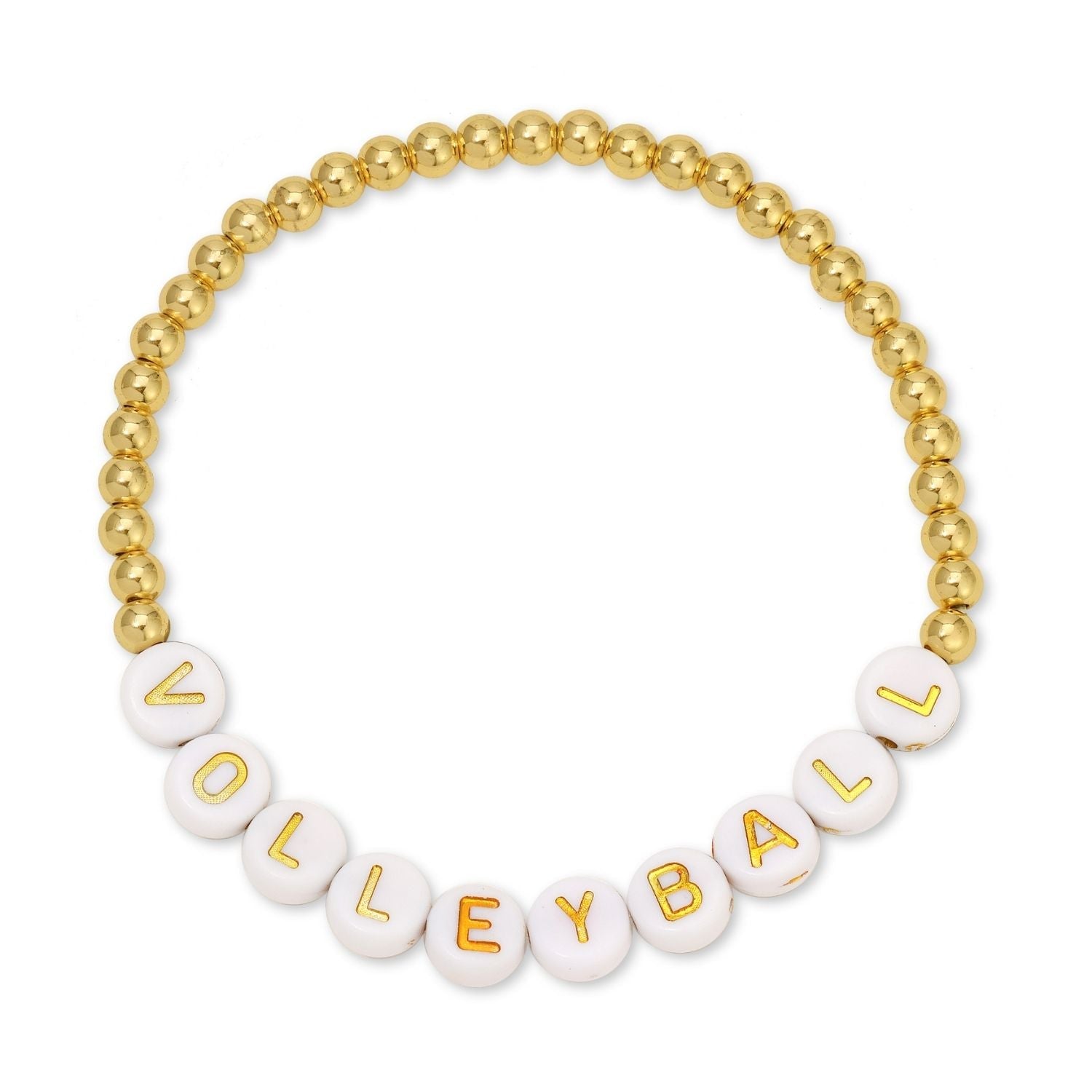 Volleyball Beaded Bracelet - Splendid Iris