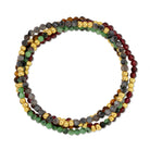 Set/4 Stretch Stone Bracelets - Splendid Iris