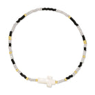 Miyuki Delica with Shell Cross Accent - Splendid Iris