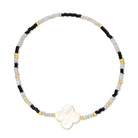 Miyuki Delica with Shell Quatrefoil Accent - Splendid Iris