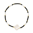 Miyuki Delica with Shell Quatrefoil Accent - Splendid Iris