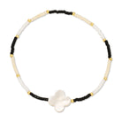 Miyuki Delica with Shell Quatrefoil Accent - Splendid Iris