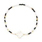 Miyuki Delica with Shell Quatrefoil Accent - Splendid Iris