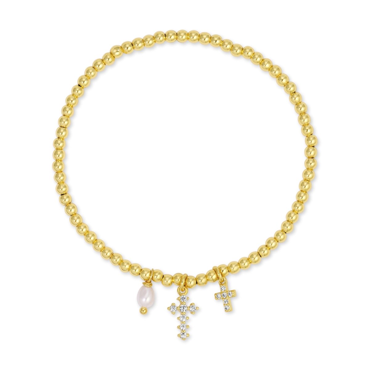 Divine Grace Charm Stretch Bracelet - Splendid Iris