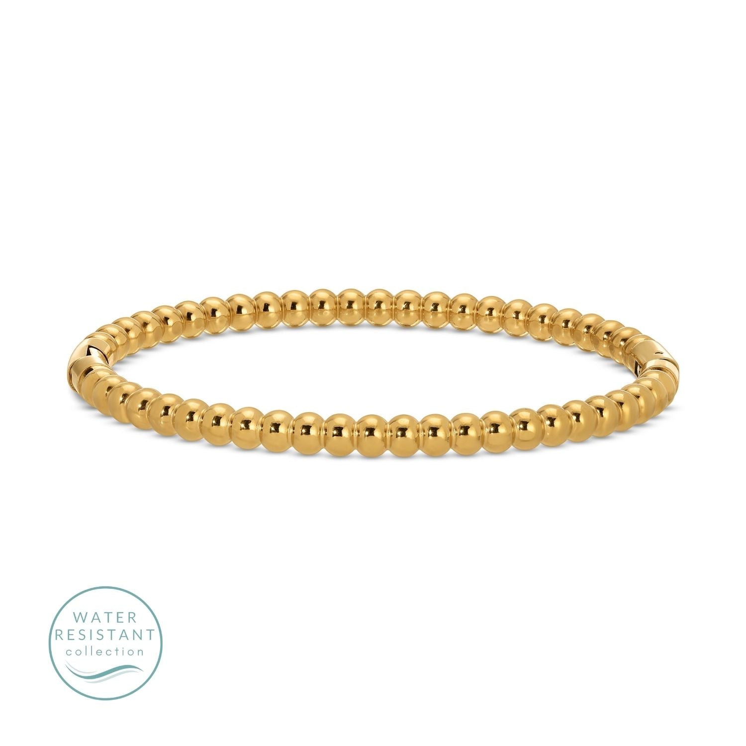 Beaded Water Resistant Hinged Bangle - Splendid Iris