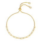 Delicate Link Chain Pulley Bracelet - Splendid Iris
