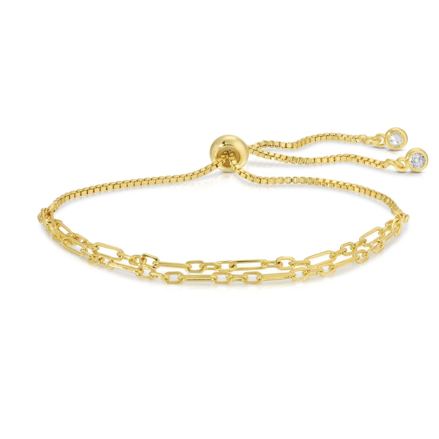 Double Chain Pulley Bracelet - Splendid Iris