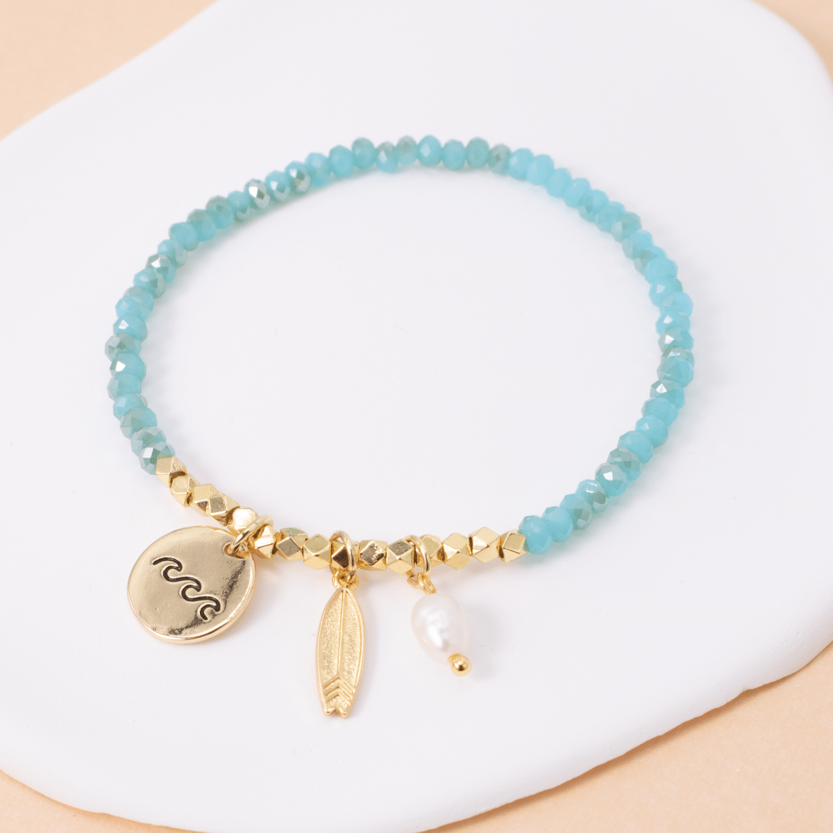 Ride The Wave Stretch Bracelet - Splendid Iris