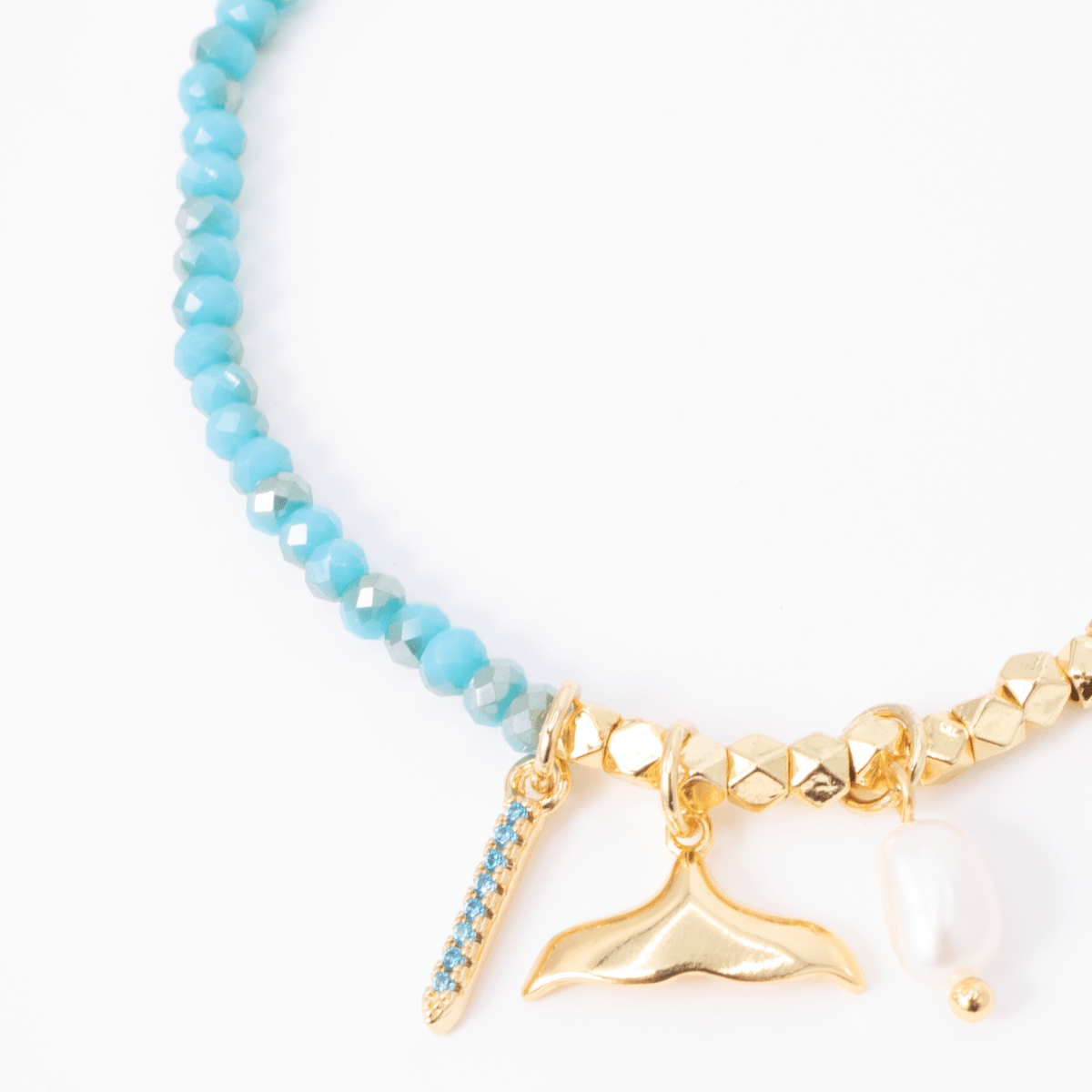 Whale's Tale Stretch Charm Bracelet - Splendid Iris