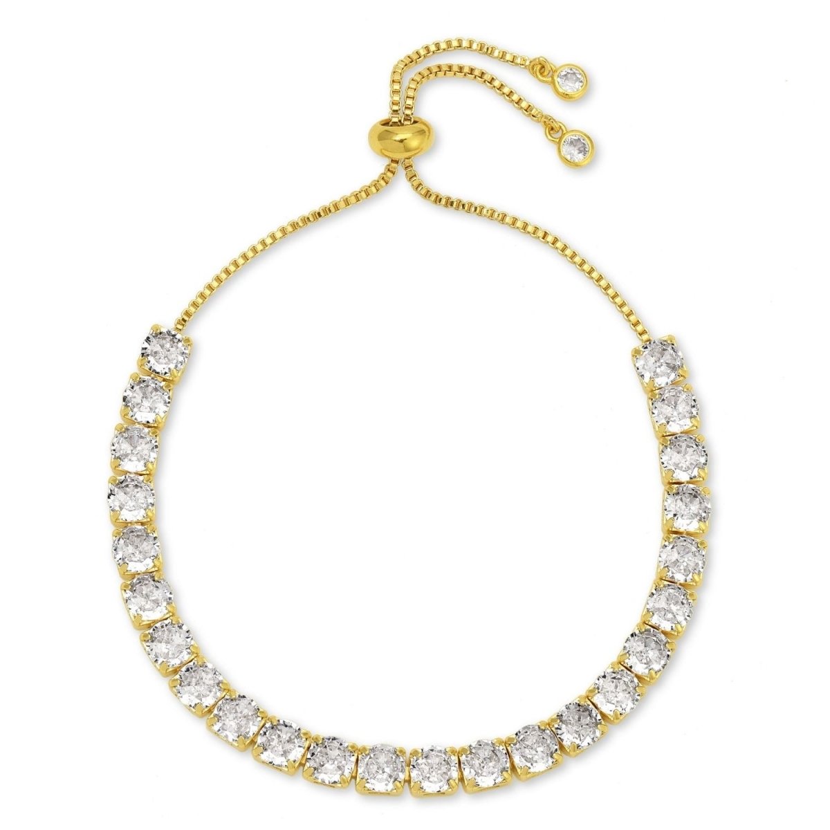 Faux Diamond Tennis Bracelet - Splendid Iris