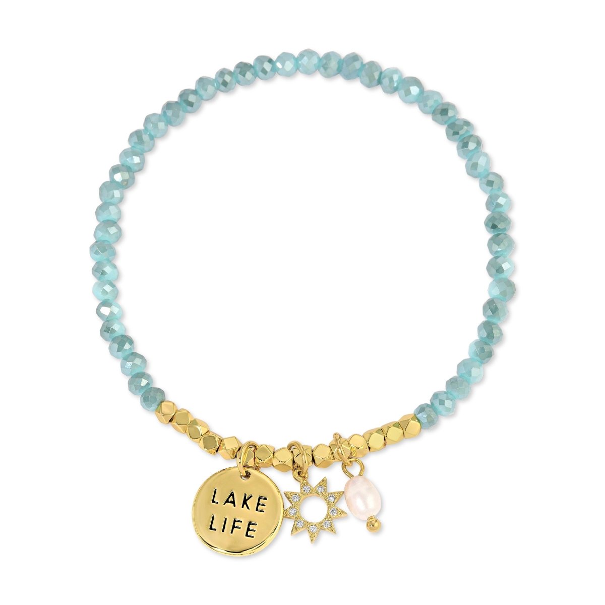 Lake Life Stretch Charm Bracelet - Splendid Iris