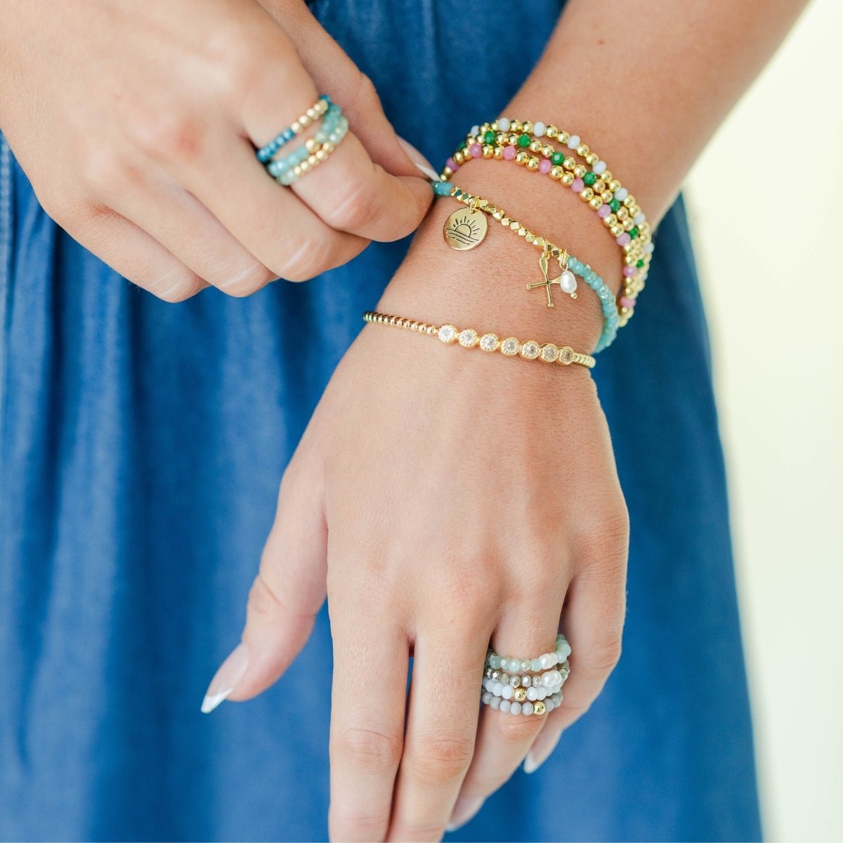 Paddling Stretch Charm Bracelet - Splendid Iris