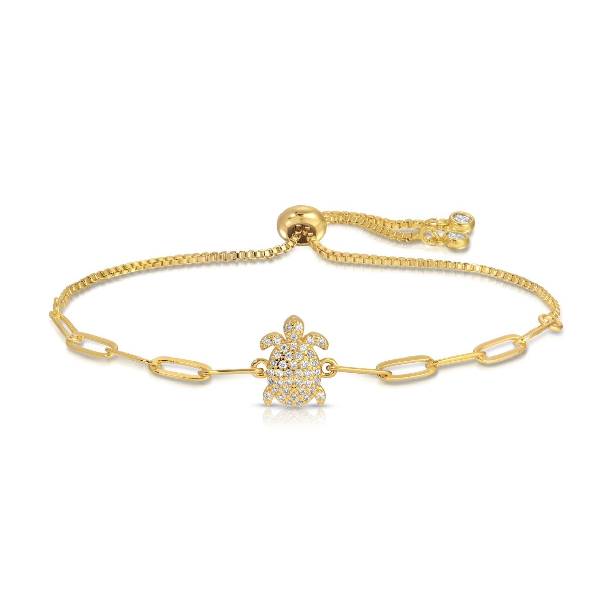 Coastal Pavé Turtle Pulley Bracelet - Splendid Iris