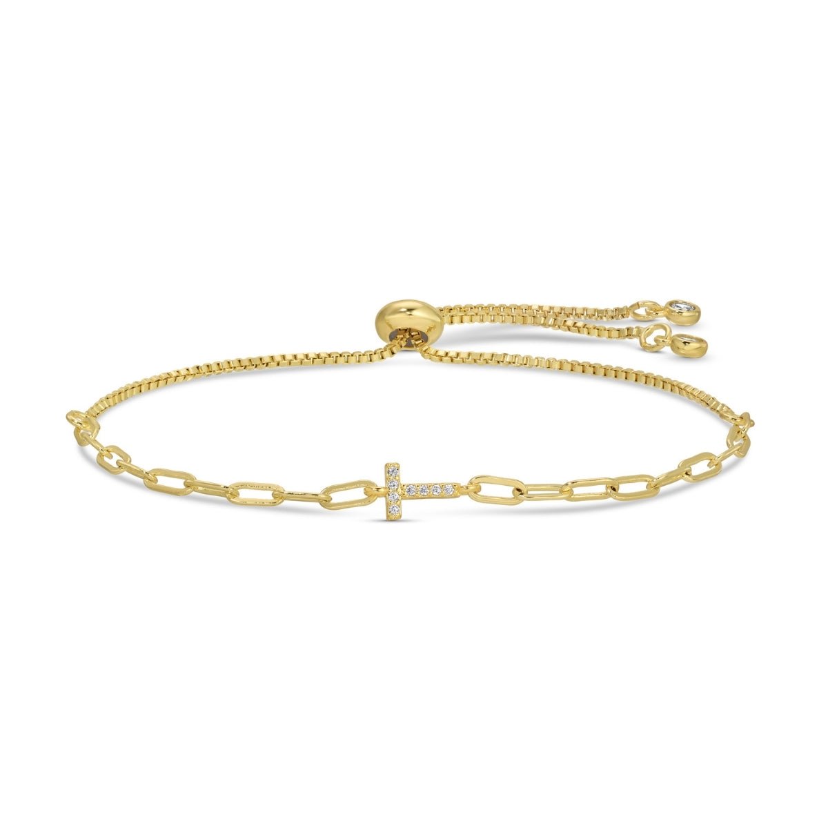 Pavé Initial Pulley Bracelet - Splendid Iris