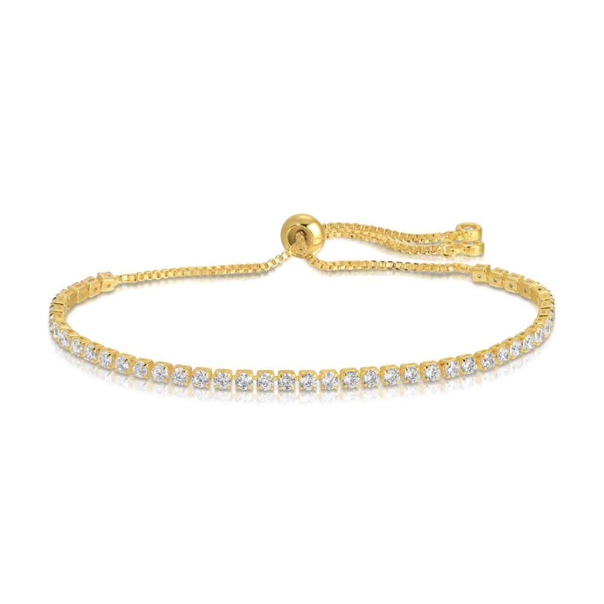 Faux Diamond Tennis Bracelet - Splendid Iris