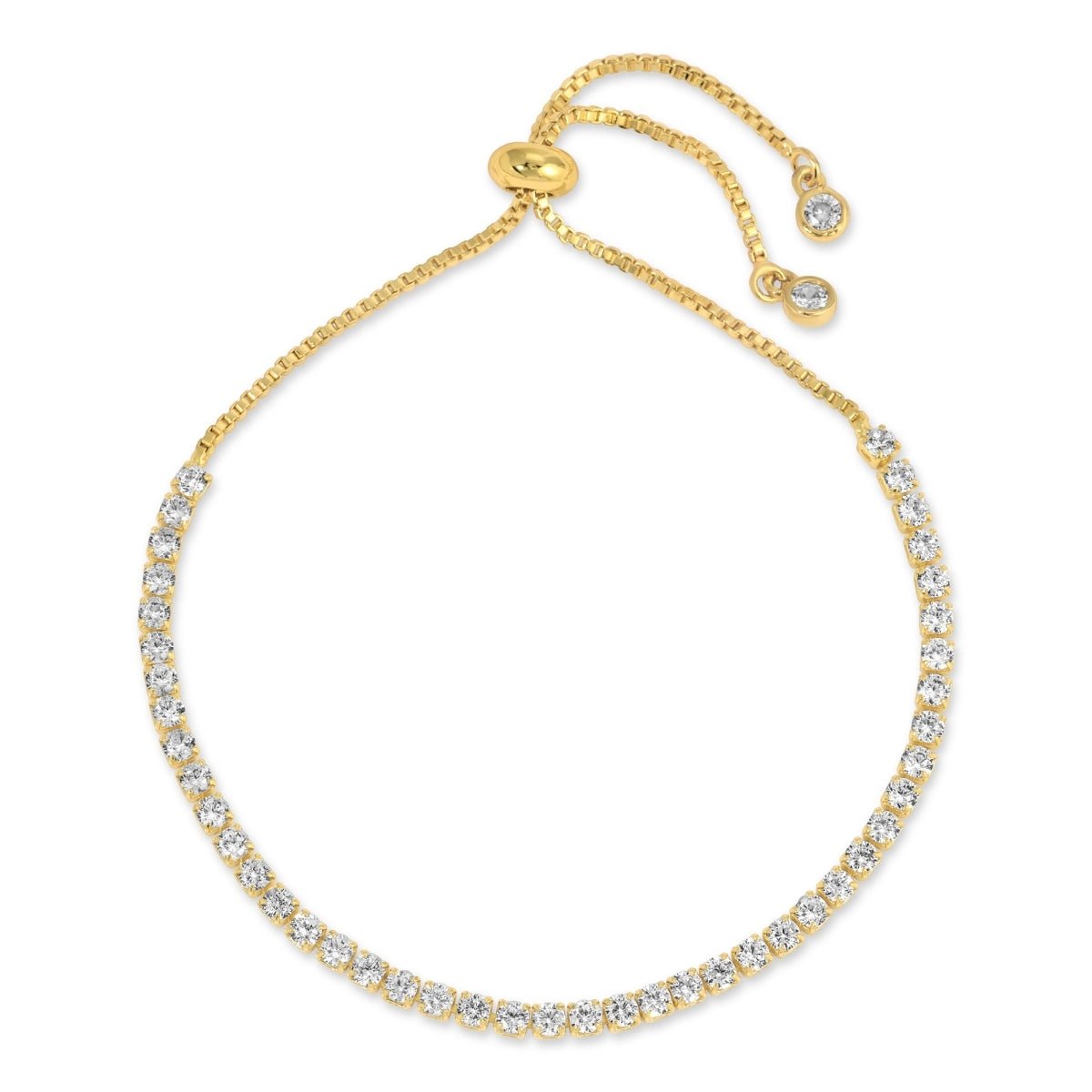 Faux Diamond Tennis Bracelet - Splendid Iris
