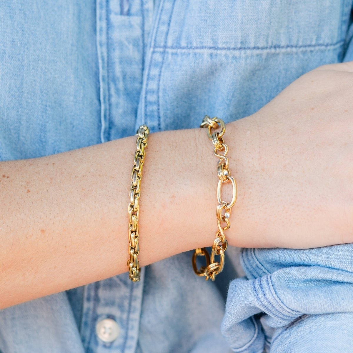 Statement Chain Bracelet, Water-Resistant - Splendid Iris