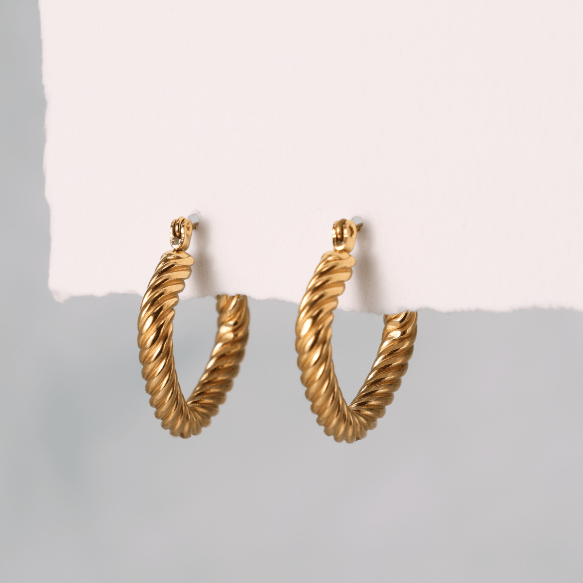 Rope Latch Back Hoops, Water-Resistant - Splendid Iris