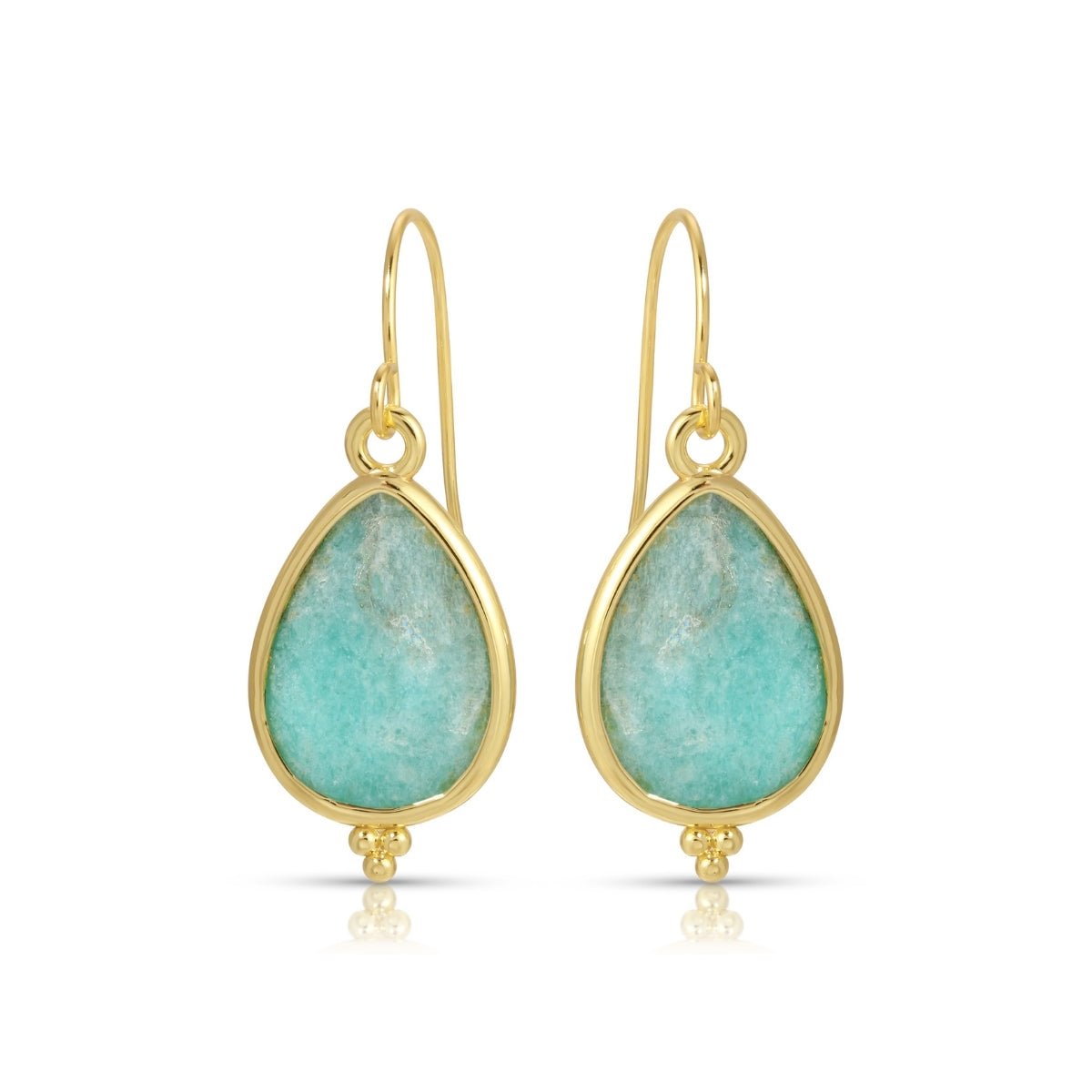 Teardrop Stone Earrings - Splendid Iris