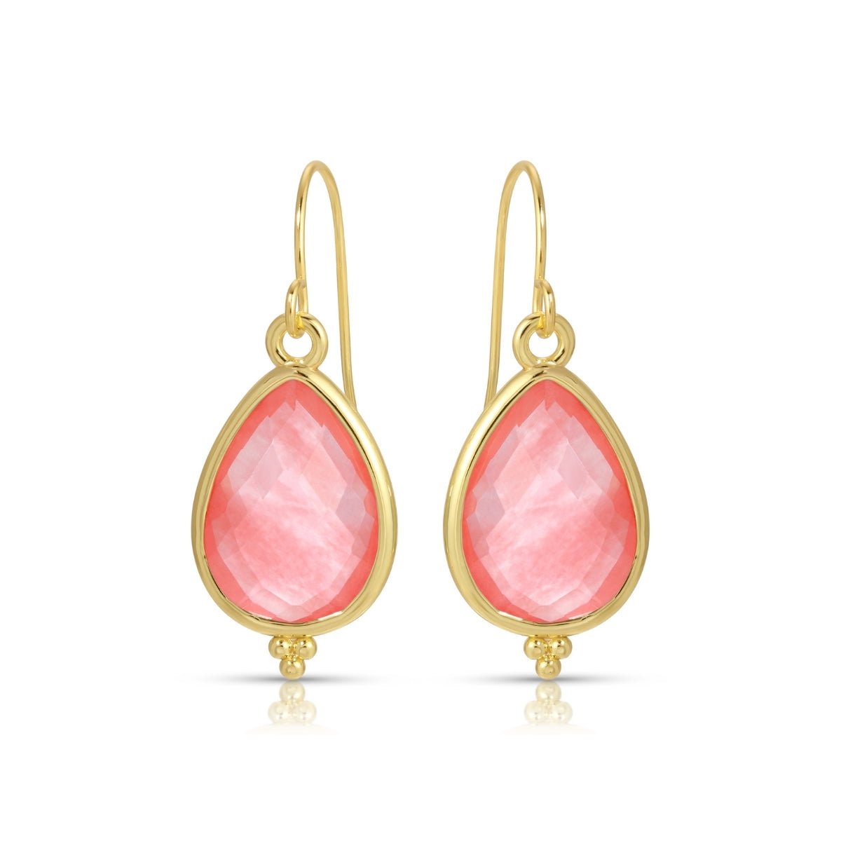 Teardrop Stone Earrings - Splendid Iris