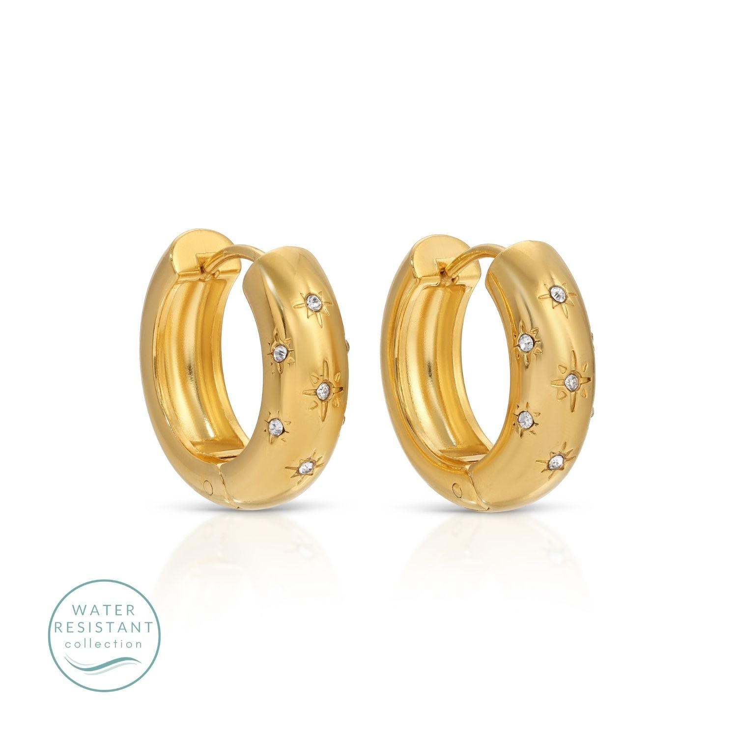 CZ Burst Water Resistant Huggies - Splendid Iris