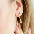 Delicate Knot Hoops - Splendid Iris