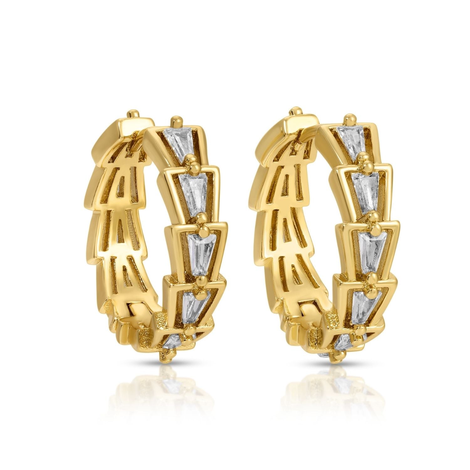 Bold Sparkle Huggies - Splendid Iris